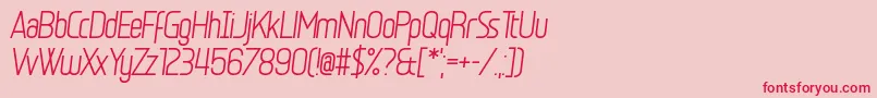Шрифт Egosurf – красные шрифты на розовом фоне