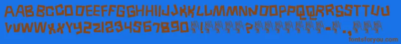 Borneo ffy-fontti – ruskeat fontit sinisellä taustalla