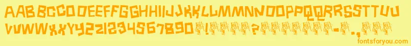 Lisätietoja Borneo ffy-fontista Borneo ffy-fontti – oranssit fontit keltaisella taustalla