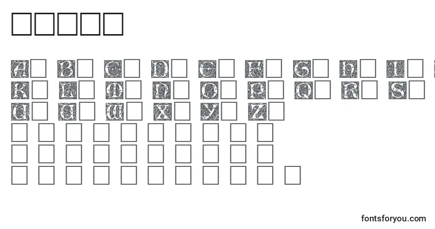 Fuente Eicap    (125820) - alfabeto, números, caracteres especiales