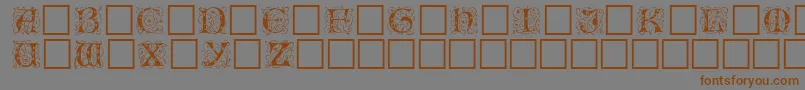 EICBL    Font – Brown Fonts on Gray Background