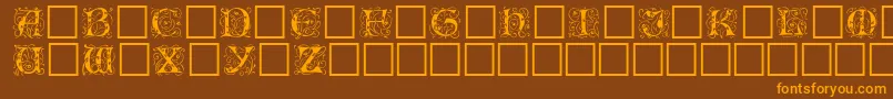 EICBL    Font – Orange Fonts on Brown Background