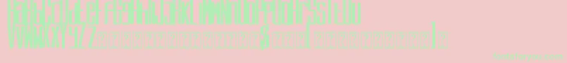 Шрифт Eiffel Love – зелёные шрифты на розовом фоне