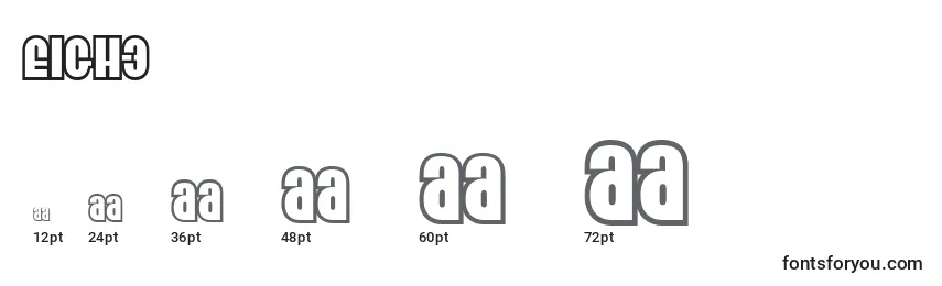 EIGH3    (125828) Font Sizes