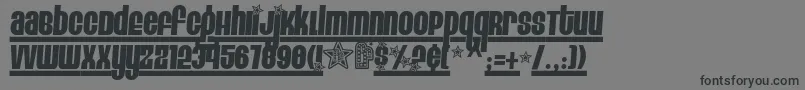 EIGH4    Font – Black Fonts on Gray Background