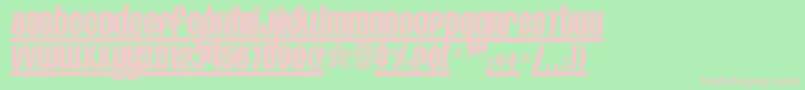 EIGH4    Font – Pink Fonts on Green Background