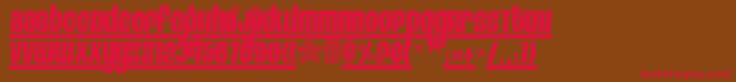 EIGH4    Font – Red Fonts on Brown Background