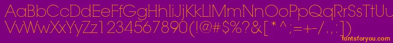 RnsCamelia Font – Orange Fonts on Purple Background