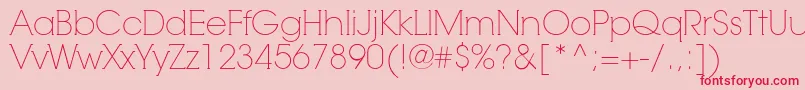 RnsCamelia Font – Red Fonts on Pink Background