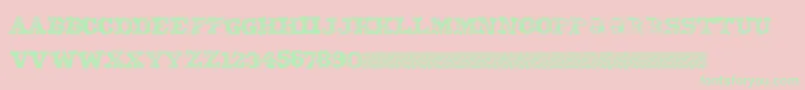 Czcionka EightyOne – zielone czcionki na różowym tle
