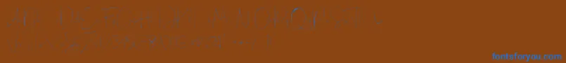 Eilisia Font – Blue Fonts on Brown Background