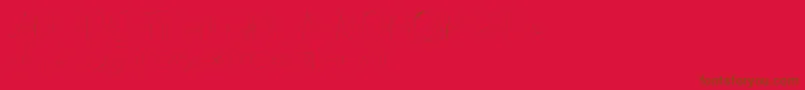 Eilisia Font – Brown Fonts on Red Background