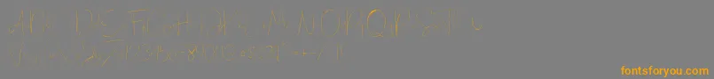 Eilisia Font – Orange Fonts on Gray Background