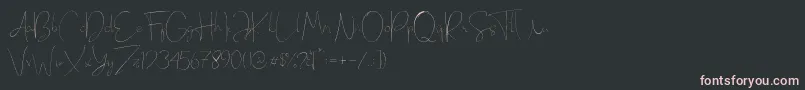 Шрифт Eilisia – розовые шрифты на чёрном фоне