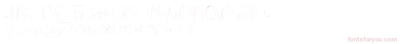 Eilisia-Schriftart – Rosa Schriften auf weißem Hintergrund