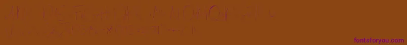 Eilisia-fontti – violetit fontit ruskealla taustalla