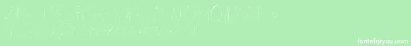 More about Eilisia Font Eilisia Font – White Fonts on Green Background