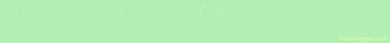 fuente Eilisia – Fuentes Amarillas Sobre Fondo Verde