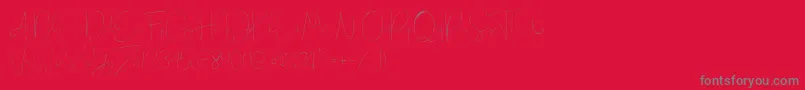 Eilisia Font – Gray Fonts on Red Background