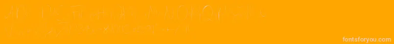 Eilisia Font – Pink Fonts on Orange Background