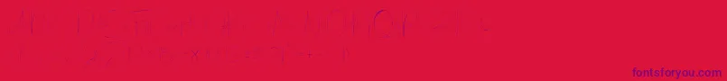フォントEilisia – 赤い背景に紫のフォント