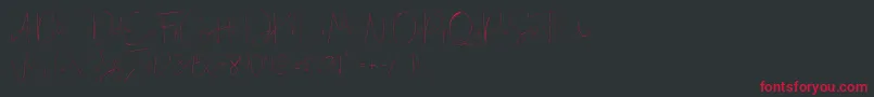 Eilisia Font – Red Fonts on Black Background