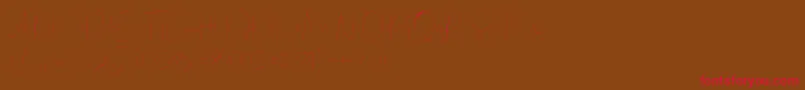 Eilisia-Schriftart – Rote Schriften auf braunem Hintergrund