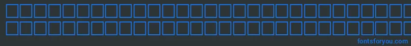 Шрифт EIMZR – синие шрифты на чёрном фоне