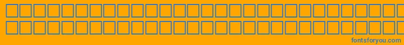 Шрифт EIMZR – синие шрифты на оранжевом фоне