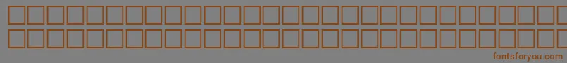 Шрифт EIMZR – коричневые шрифты на сером фоне