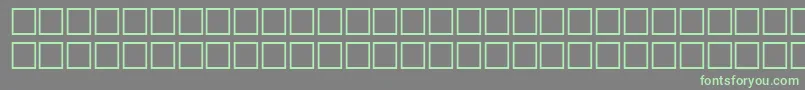 フォントEIMZR – 灰色の背景に緑のフォント