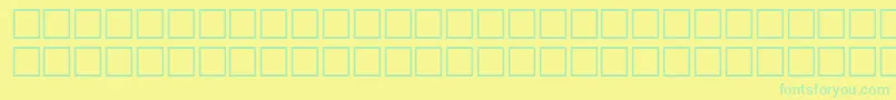 EIMZR-fontti – vihreät fontit keltaisella taustalla