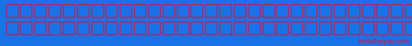 EIMZR Font – Red Fonts on Blue Background