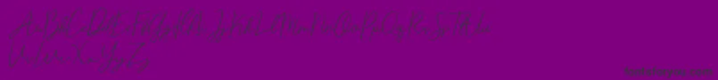 Eisley Claise Free-Schriftart – Schwarze Schriften auf violettem Hintergrund