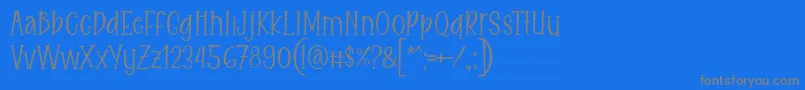 Eitaro Font by 7NTypes-Schriftart – Graue Schriften auf blauem Hintergrund