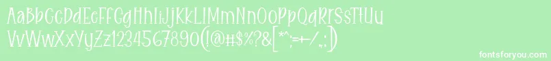 フォントEitaro Font by 7NTypes – 緑の背景に白い文字