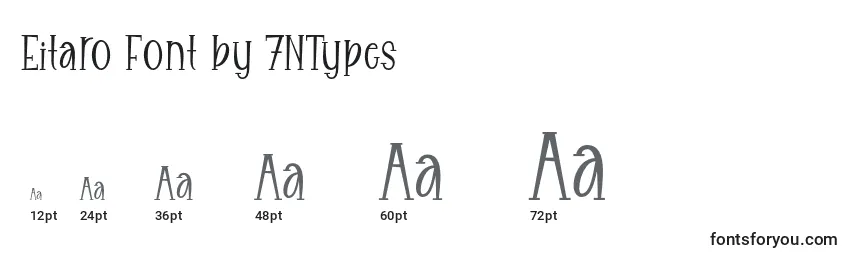 Größen der Schriftart Eitaro Font by 7NTypes