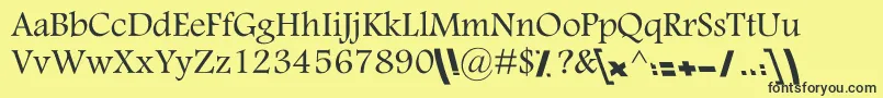 KNasim Font – Black Fonts on Yellow Background