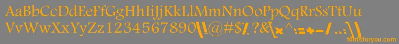 KNasim Font – Orange Fonts on Gray Background