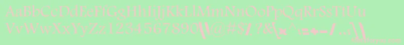 KNasim Font – Pink Fonts on Green Background
