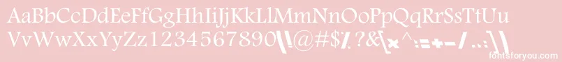 KNasim Font – White Fonts on Pink Background