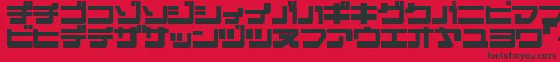 EJECJR   Font – Black Fonts on Red Background