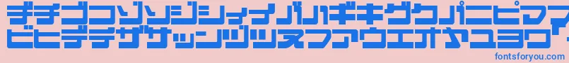 EJECJR   Font – Blue Fonts on Pink Background
