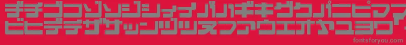 EJECJR   Font – Gray Fonts on Red Background