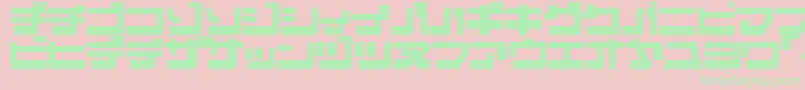 EJECJR   Font – Green Fonts on Pink Background
