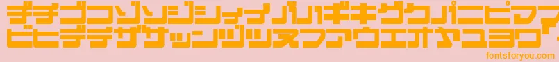 EJECJR   Font – Orange Fonts on Pink Background