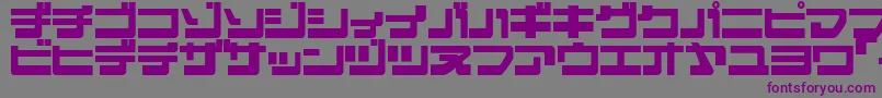 EJECJR   Font – Purple Fonts on Gray Background