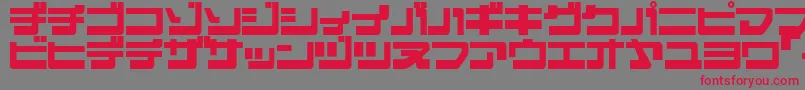 EJECJR   Font – Red Fonts on Gray Background