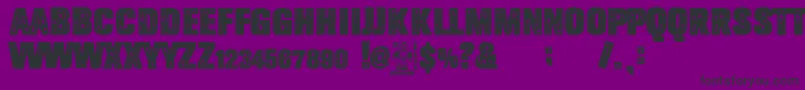 El Boxeador Font – Black Fonts on Purple Background