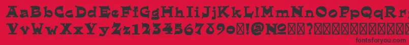 フォントEl Dorado Bold Demo – 赤い背景に黒い文字